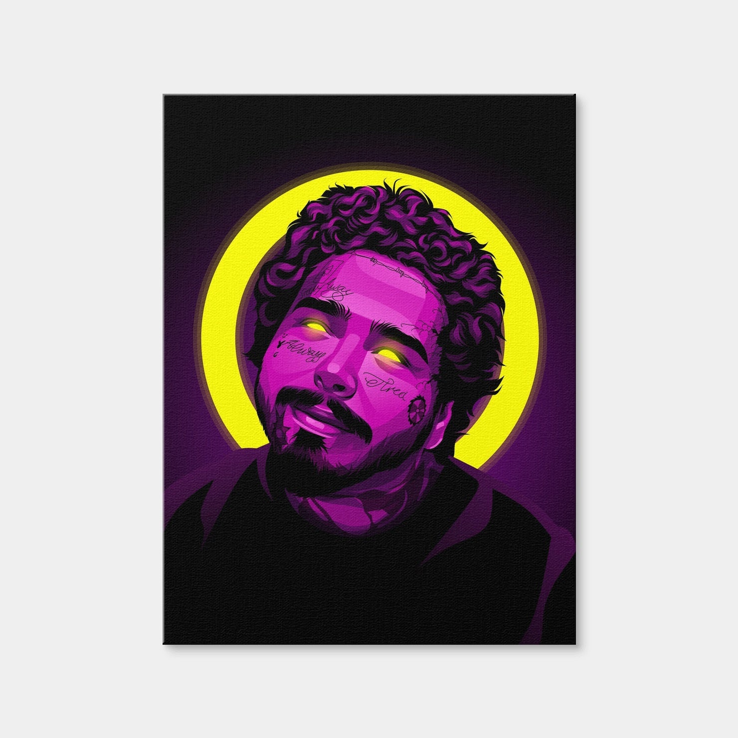 AUTO-MOCKUP WHITE | Post Malone | 1 Piece | Gallery Wrap | group=3x4