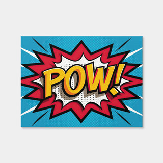 AUTO-MOCKUP WHITE | Pow Comic | 1 Piece | Gallery Wrap Canvas | group=4x3