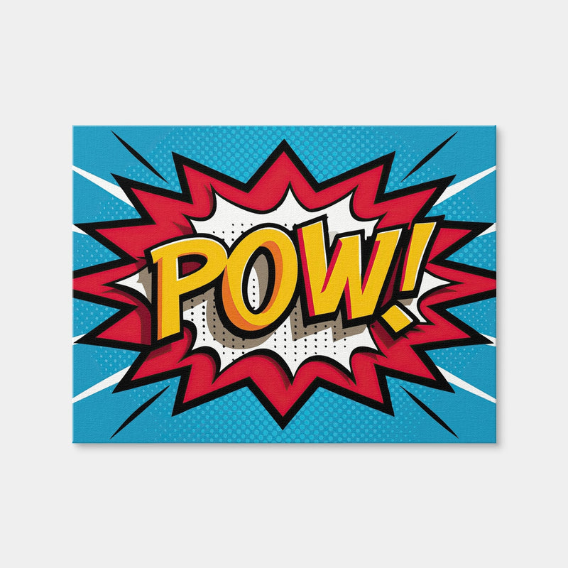 AUTO-MOCKUP WHITE | Pow Comic | 1 Piece | Gallery Wrap Canvas | group=4x3