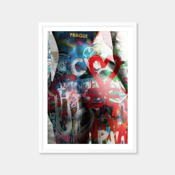 Prague Heart Wall Art — Framed Print Format preview