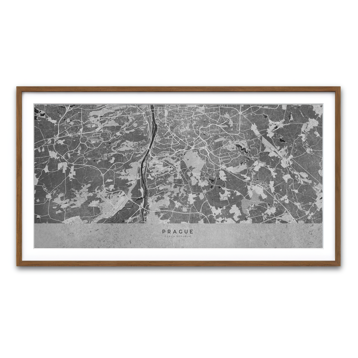 Framed Print 2x1 Walnut