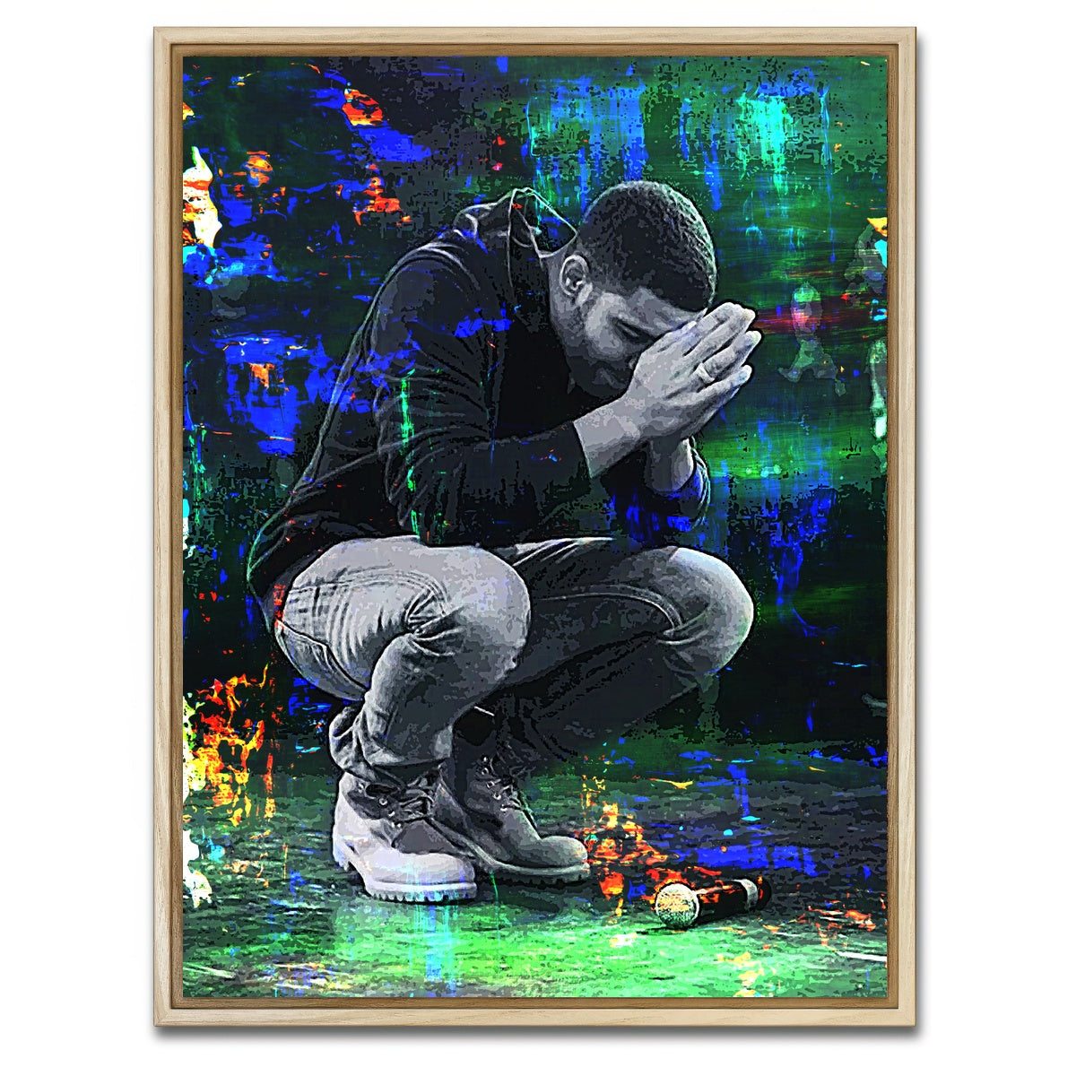 AUTO-MOCKUP WHITE | Praying Drake | 1 Piece | Natural Framed Canvas | group=3x4