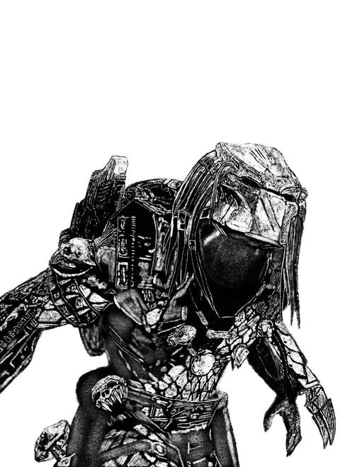 Predator Sketch Wall Art