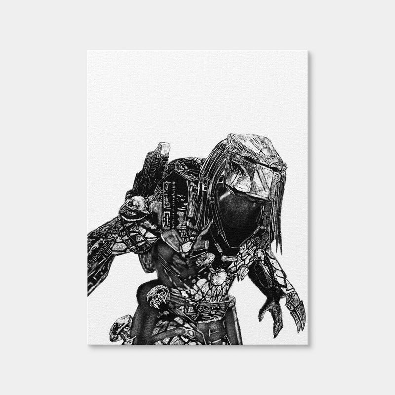 AUTO-MOCKUP WHITE | Predator Sketch | 1 Piece | Gallery Wrap Canvas | group=3x4