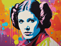 Princess Leia Colors Wall Art
