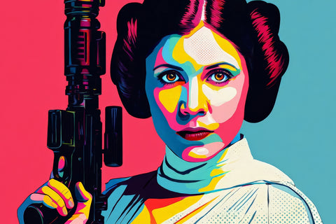 Princess Leia Gun Wall Art