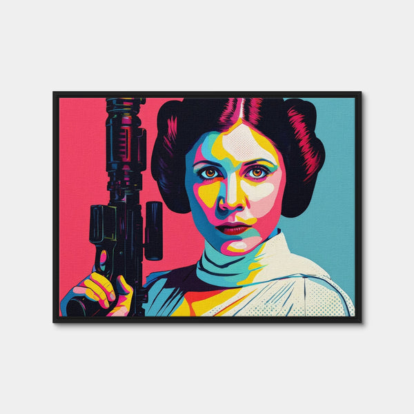 Princess Leia Gun Wall Art — Framed Canvas Format preview