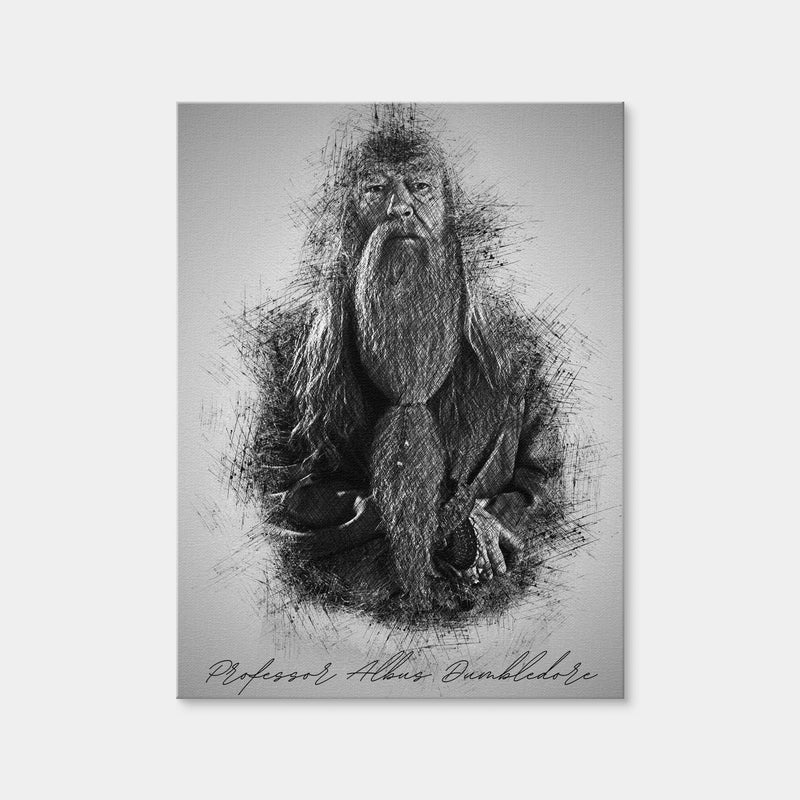 AUTO-MOCKUP WHITE | Professor Albus Dumbledore | 1 Piece | Gallery Wrap Canvas | group=3x4
