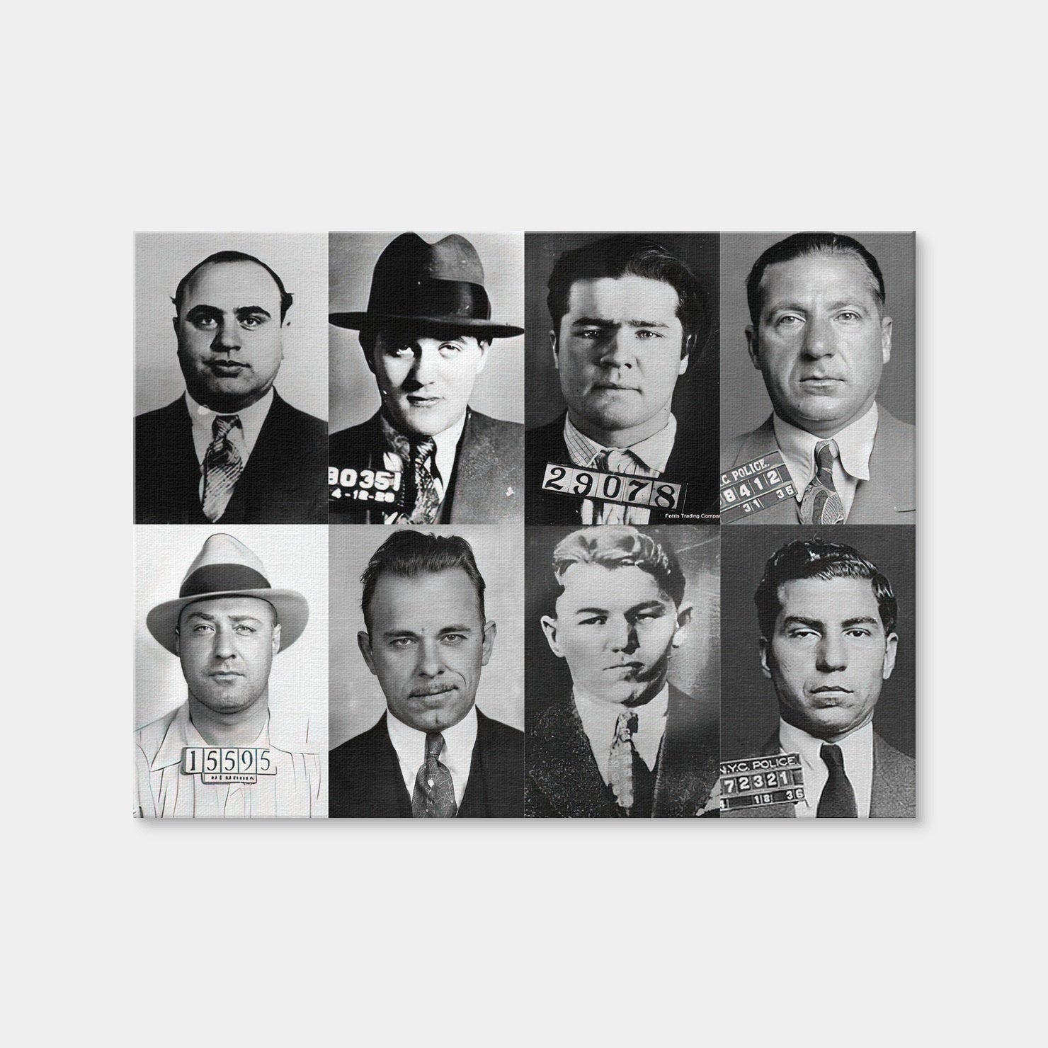 AUTO-MOCKUP | Public Enemies Wall Art | 1 Piece | Gallery Wrap Canvas | 4x3