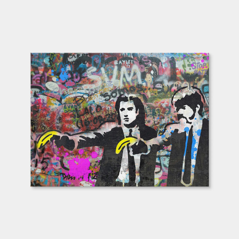 AUTO-MOCKUP WHITE | Pulp Fiction Bananas | 1 Piece | Gallery Wrap Canvas | group=4x3