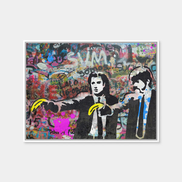 Pulp Fiction Bananas Wall Art — Framed Canvas Format preview