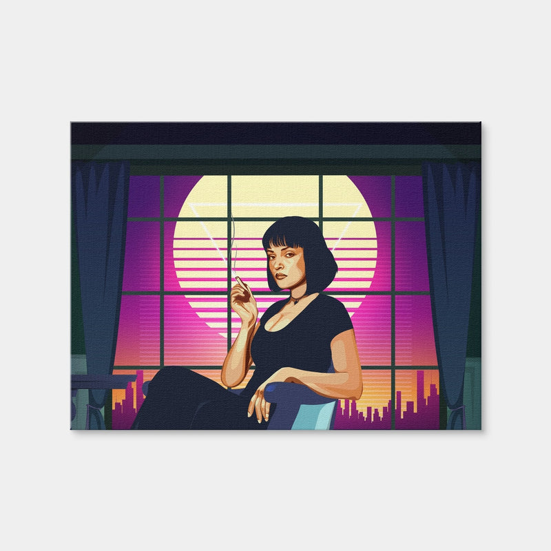 AUTO-MOCKUP WHITE | Pulp Fiction Scene | 1 Piece | Gallery Wrap | group=4x3