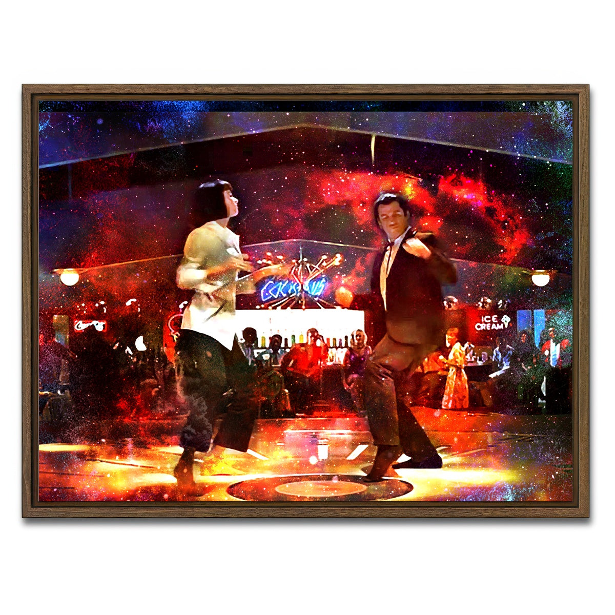 AUTO-MOCKUP WHITE | Pulp Twist | 1 Piece | Walnut Framed Canvas | group=4x3