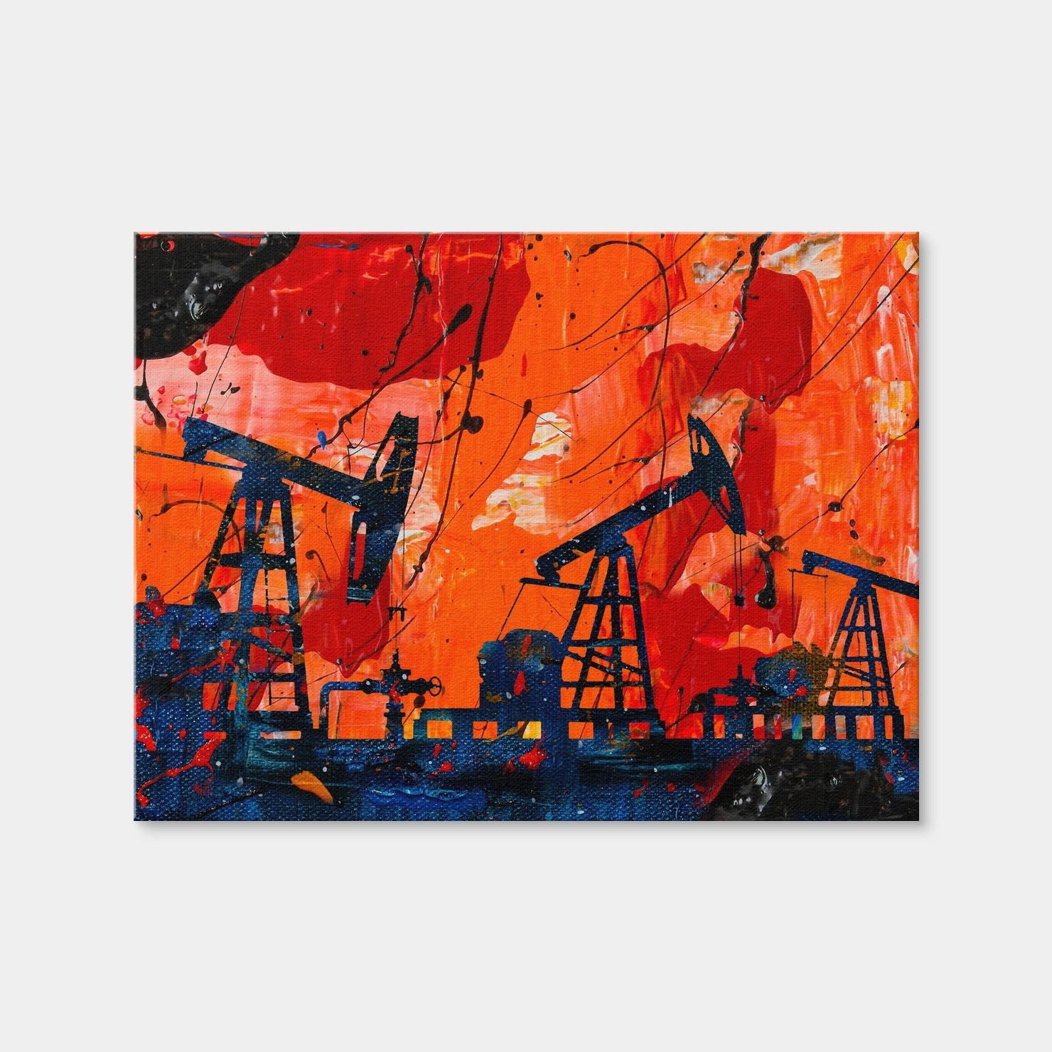 AUTO-MOCKUP WHITE | Pump Jack | 1 Piece | Gallery Wrap Canvas | group=4x3