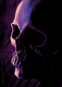 Purple Skull Wall Art