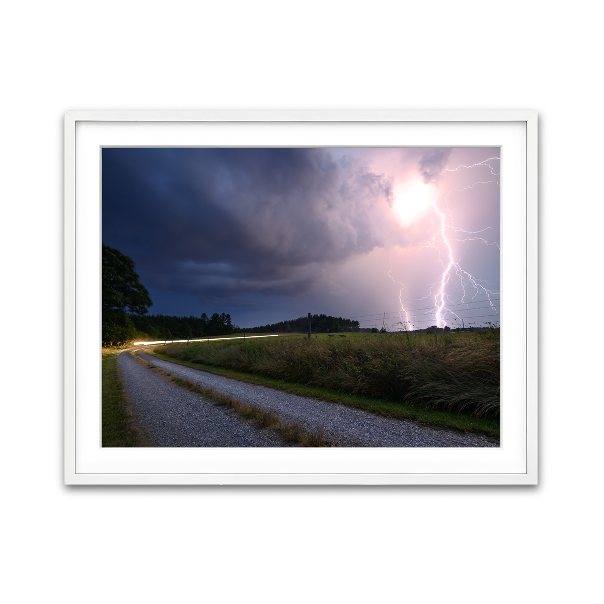 Framed Print 4x3 White