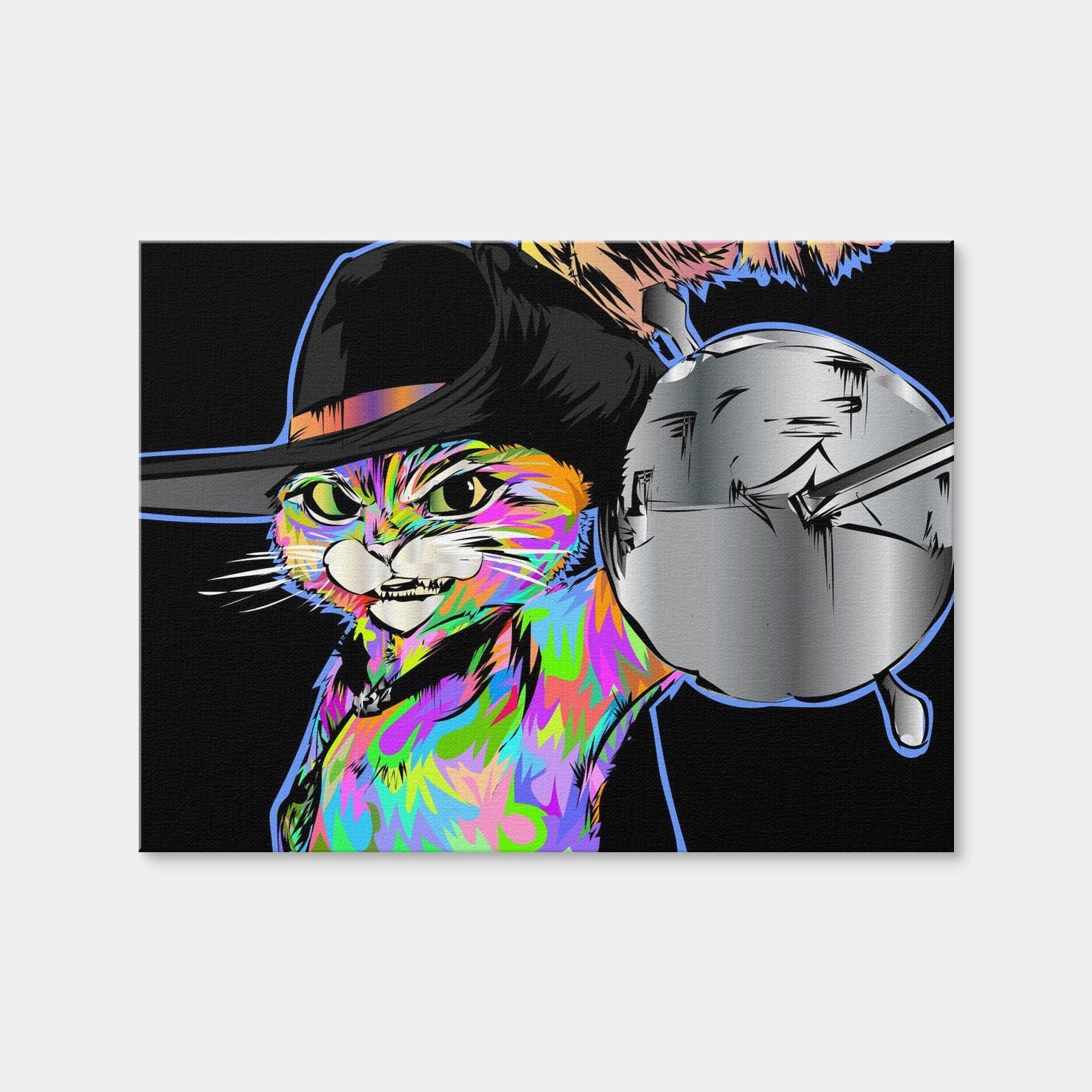 AUTO-MOCKUP WHITE | Puss and Boots | 1 Piece | Gallery Wrap Canvas | group=4x3