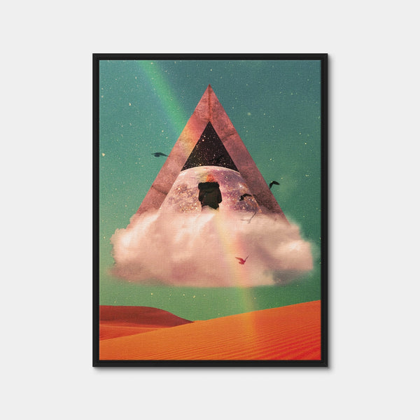 Pyramid Wall Art — Framed Canvas Format preview