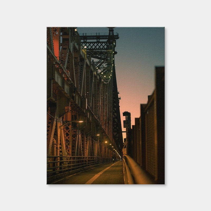 AUTO-MOCKUP WHITE | Queensboro Bridge Sunset | 1 Piece | Gallery Wrap Canvas | group=3x4