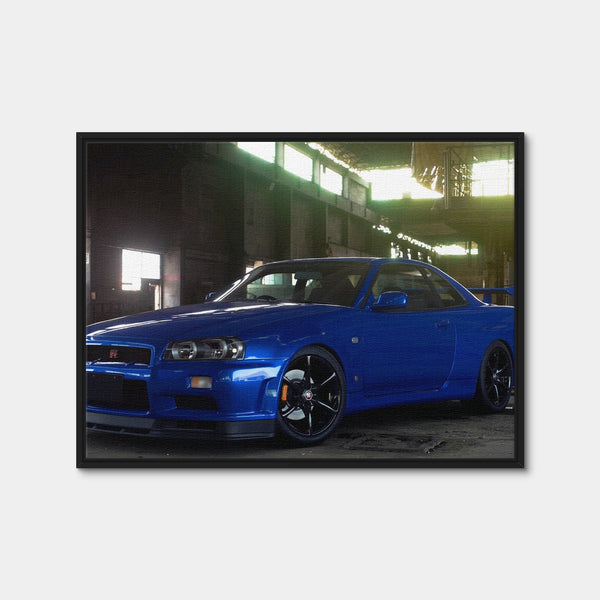 R34 Warehouse Wall Art — Framed Canvas Format preview