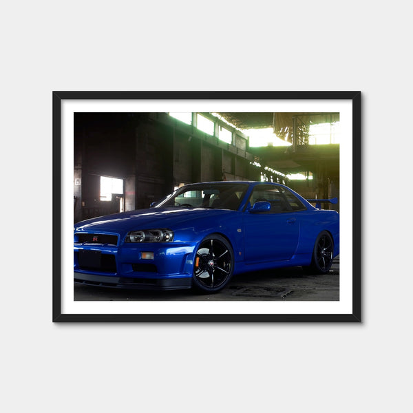 R34 Warehouse Wall Art — Framed Print Format preview