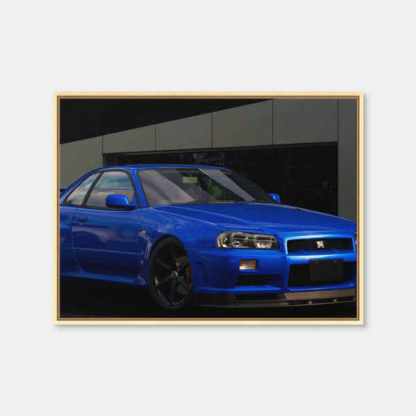 R34 Wall Art — Framed Canvas Format preview