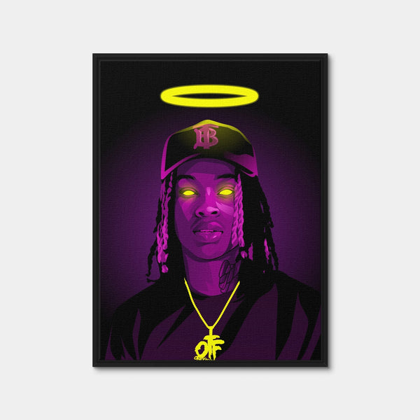RIP King Von Wall Art — Framed Canvas Format preview