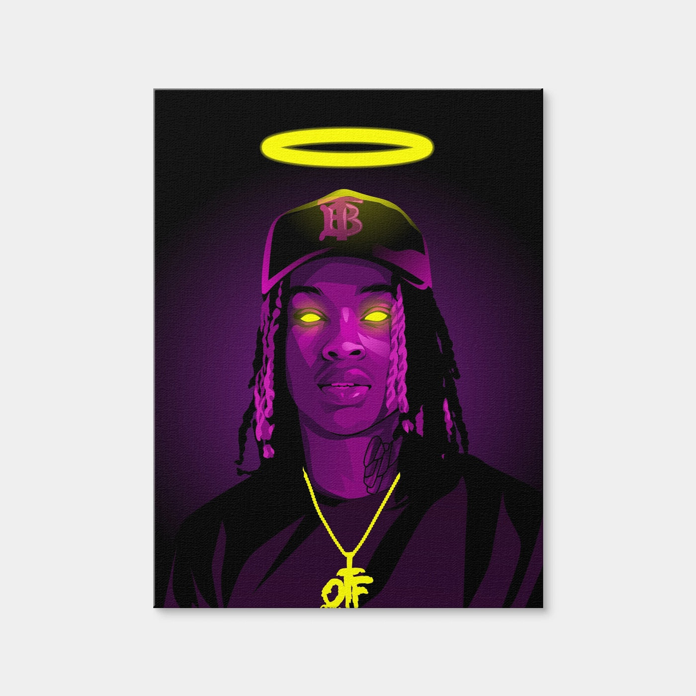 AUTO-MOCKUP WHITE | RIP King Von | 1 Piece | Gallery Wrap Canvas | group=3x4