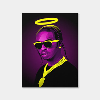 AUTO-MOCKUP WHITE | RIP Pop Smoke | 1 Piece | Gallery Wrap Canvas | group=3x4