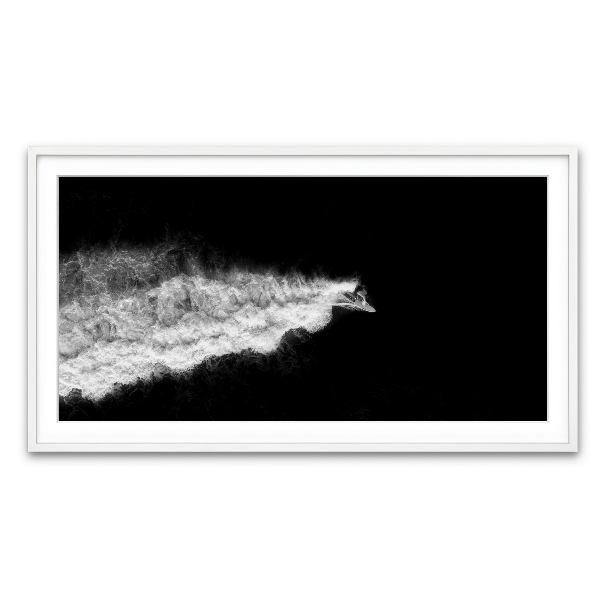 Framed Print 2x1 White