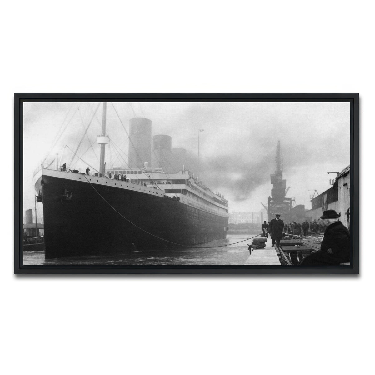AUTO-MOCKUP WHITE | RMS Titanic | 1 Piece | Black Framed Canvas | group=2x1