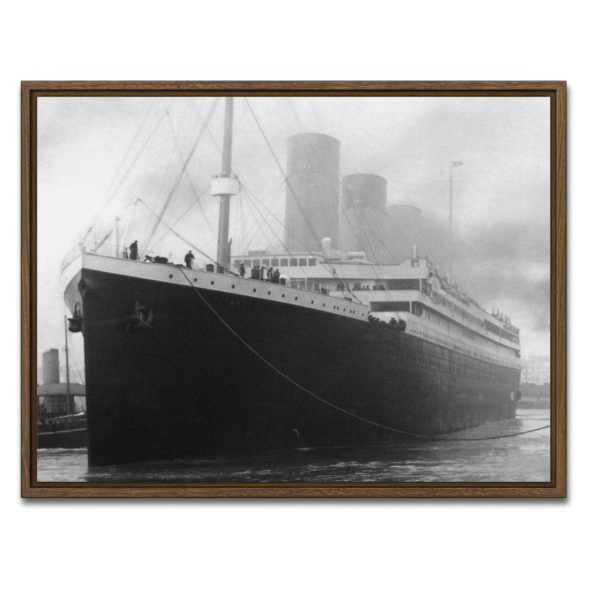 AUTO-MOCKUP WHITE | RMS Titanic | 1 Piece | Walnut Framed Canvas | group=4x3
