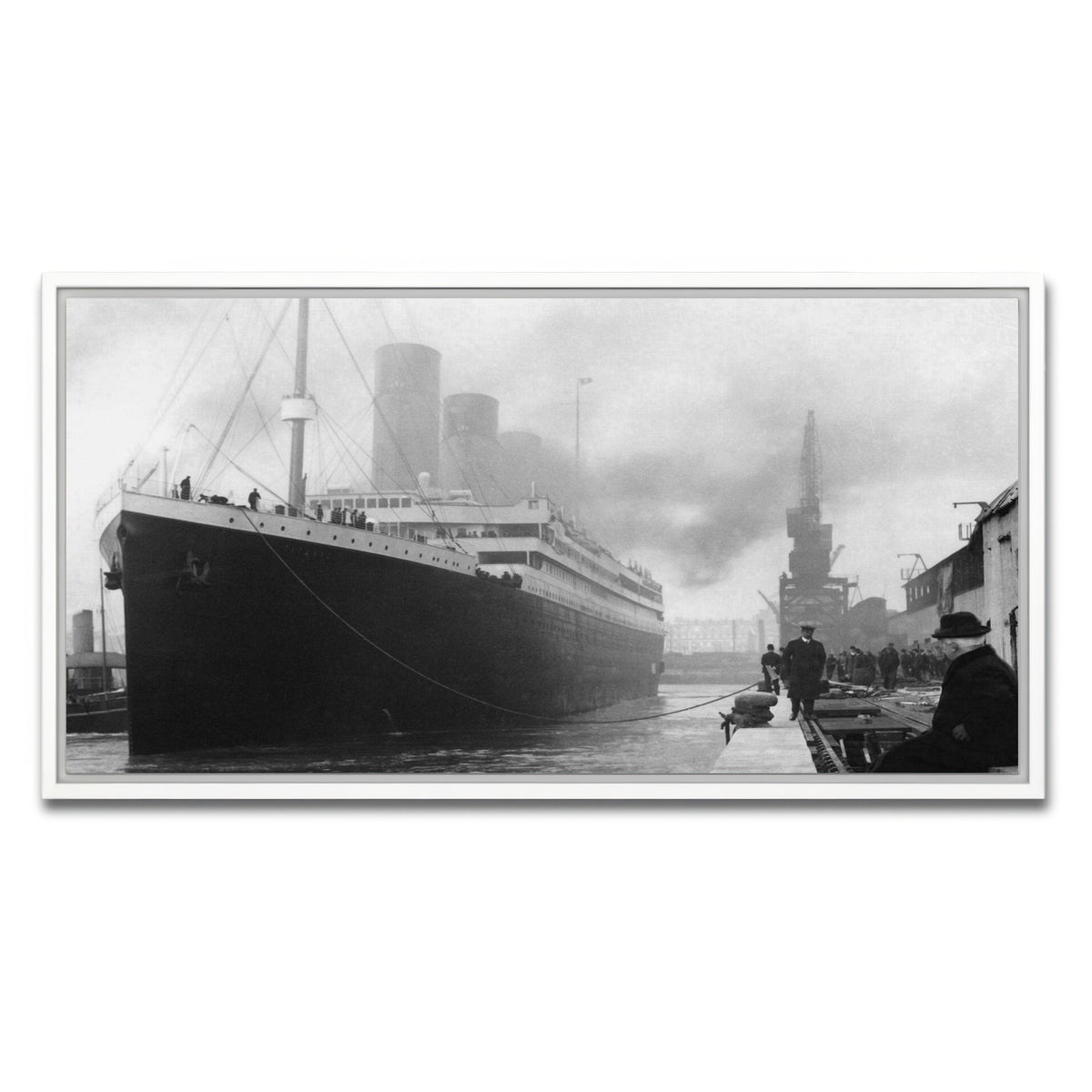 AUTO-MOCKUP WHITE | RMS Titanic | 1 Piece | White Framed Canvas | group=2x1