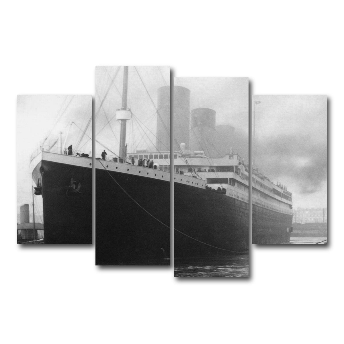 AUTO-MOCKUP WHITE | RMS Titanic | 4 Piece | Gallery Wrap Canvas | group=4_short