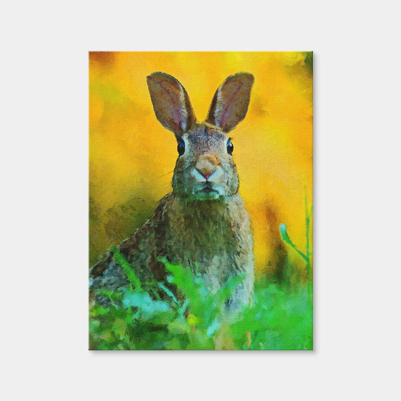 AUTO-MOCKUP WHITE | Rabbit Painting | 1 Piece | Gallery Wrap Canvas | group=3x4