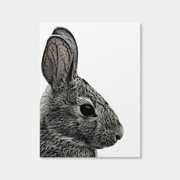Rabbit Sketch Wall Art — Canvas Wrap Format preview