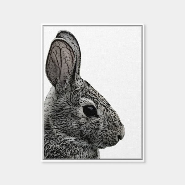 Rabbit Sketch Wall Art — Framed Canvas Format preview