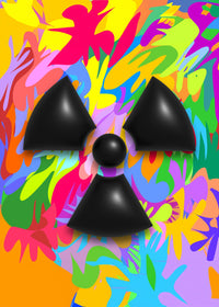 Radiation warning symbol Wall Art