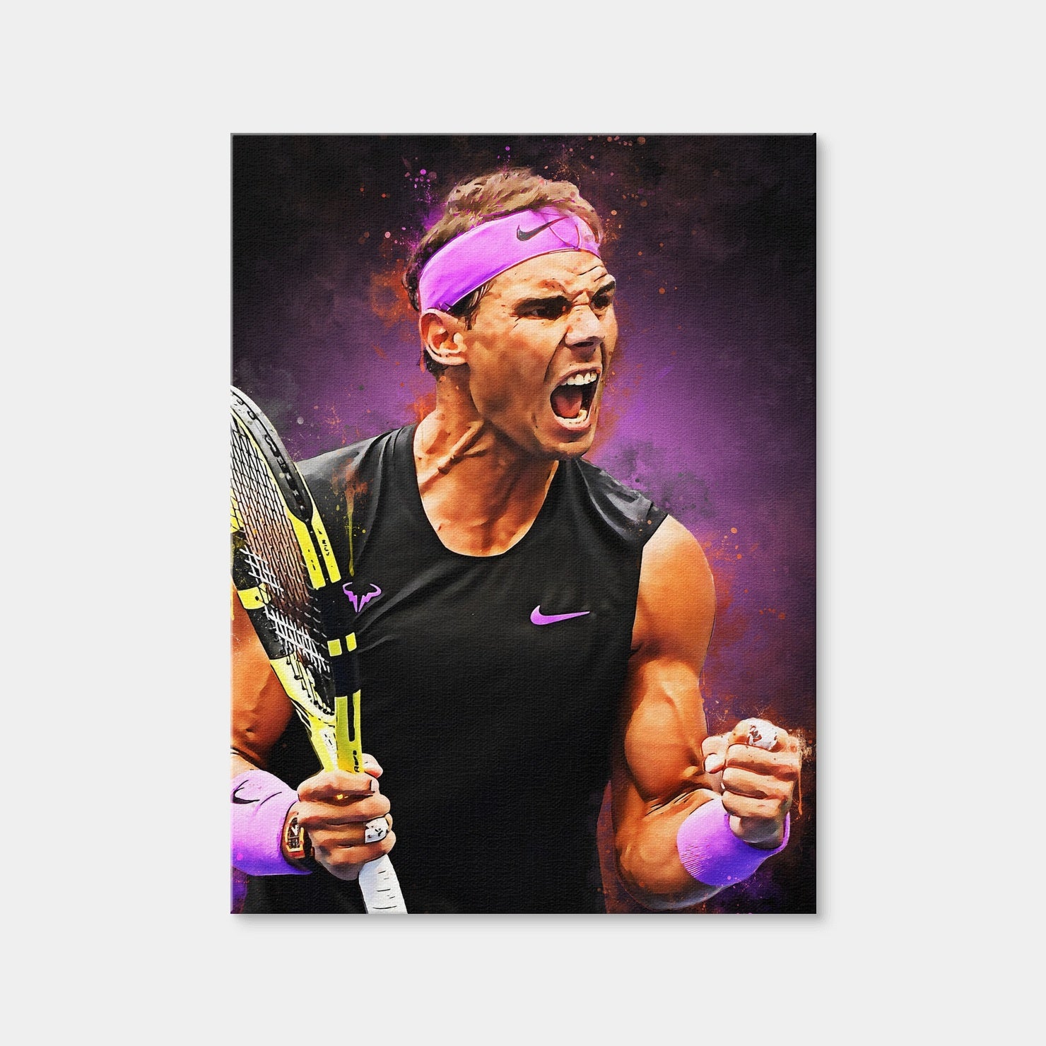 AUTO-MOCKUP WHITE | Rafael Nadal | 1 Piece | Gallery Wrap | group=3x4
