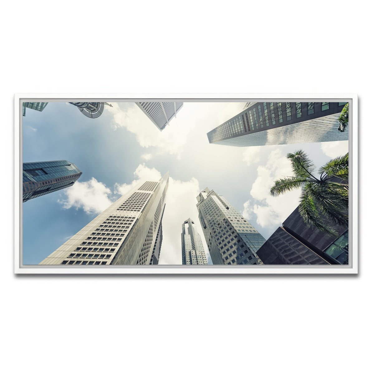 AUTO-MOCKUP WHITE | Raffles Place | 1 Piece | White Framed Canvas | group=2x1