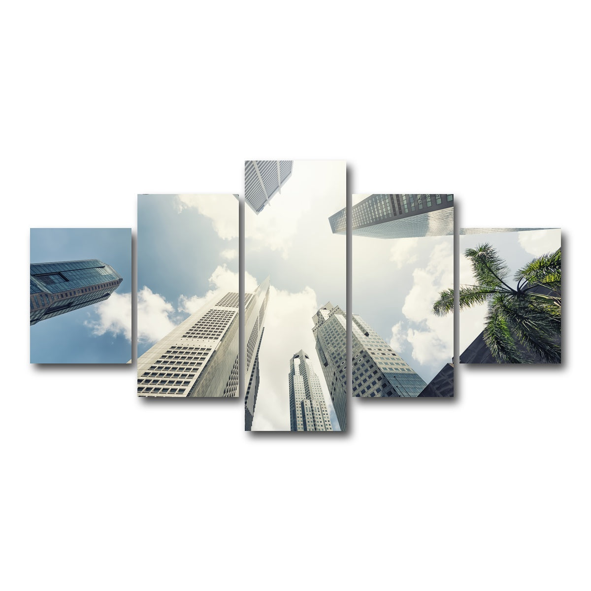 AUTO-MOCKUP WHITE | Raffles Place | 5 Piece | Gallery Wrap Canvas | group=5_short