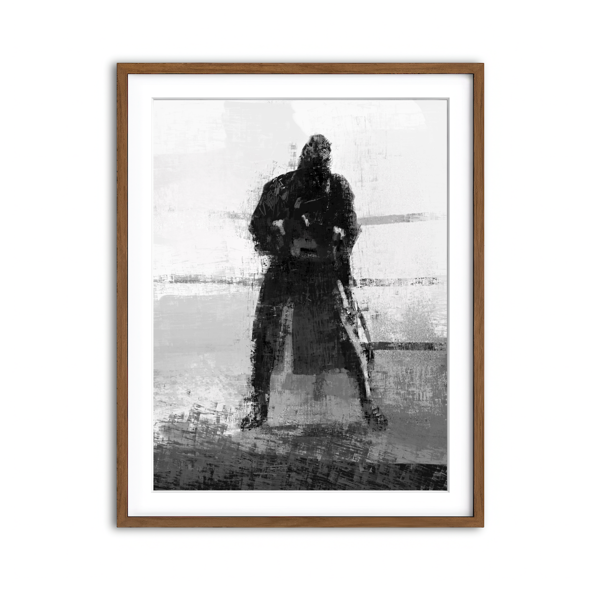 Framed Print 3x4 Walnut