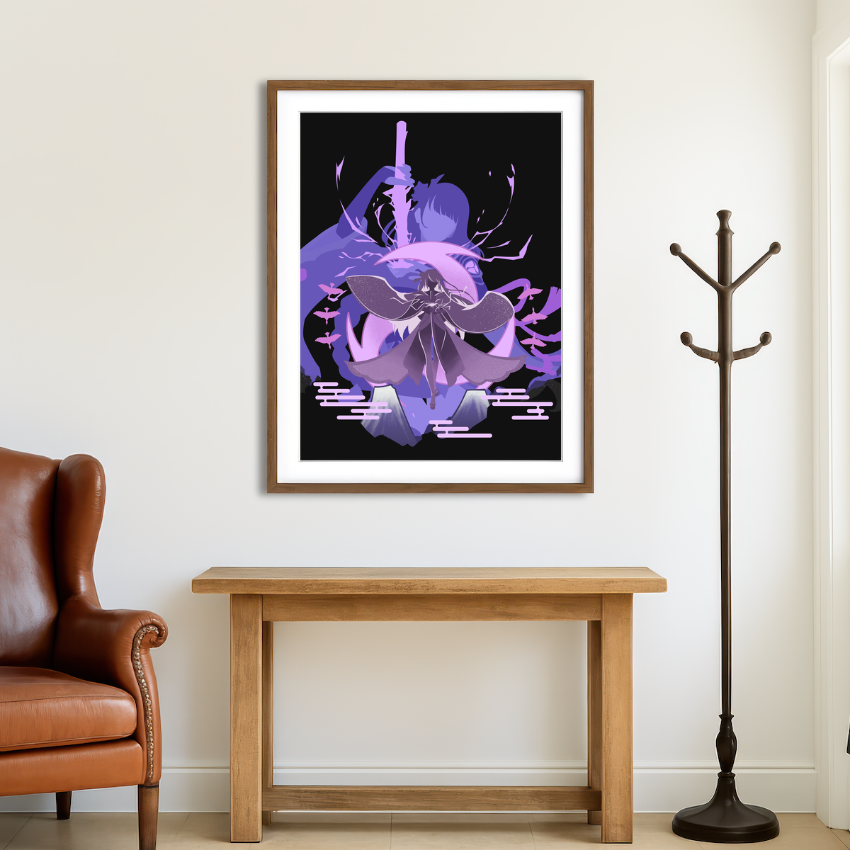 AUTO-MOCKUP ROOM | Raiden Shogun2 Wall Art