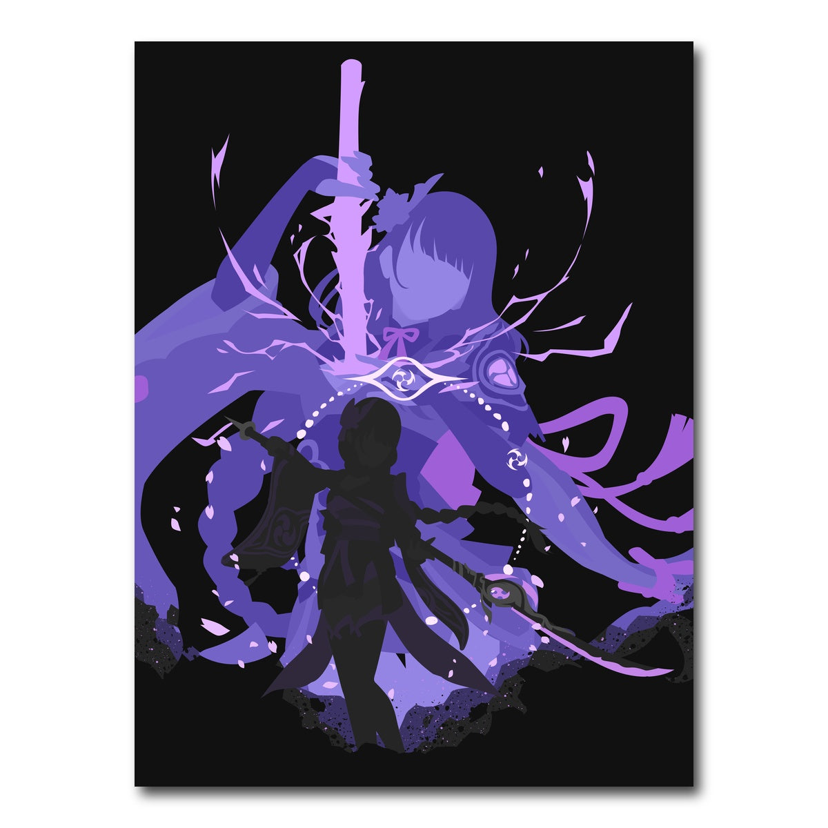 AUTO-MOCKUP WHITE | Raiden Shogun | 1 Piece | Gallery Wrap Canvas | group=3x4