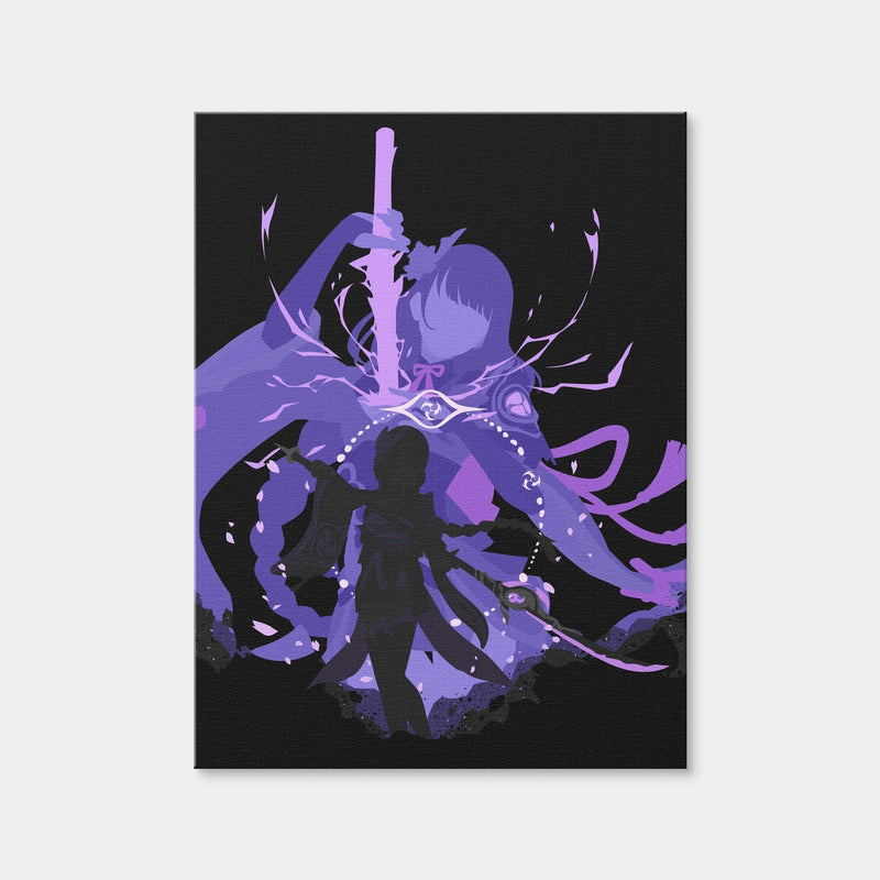 AUTO-MOCKUP WHITE | Raiden Shogun | 1 Piece | Gallery Wrap Canvas | group=3x4