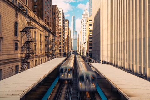 Railway Station Downtown Chicago Wall Art