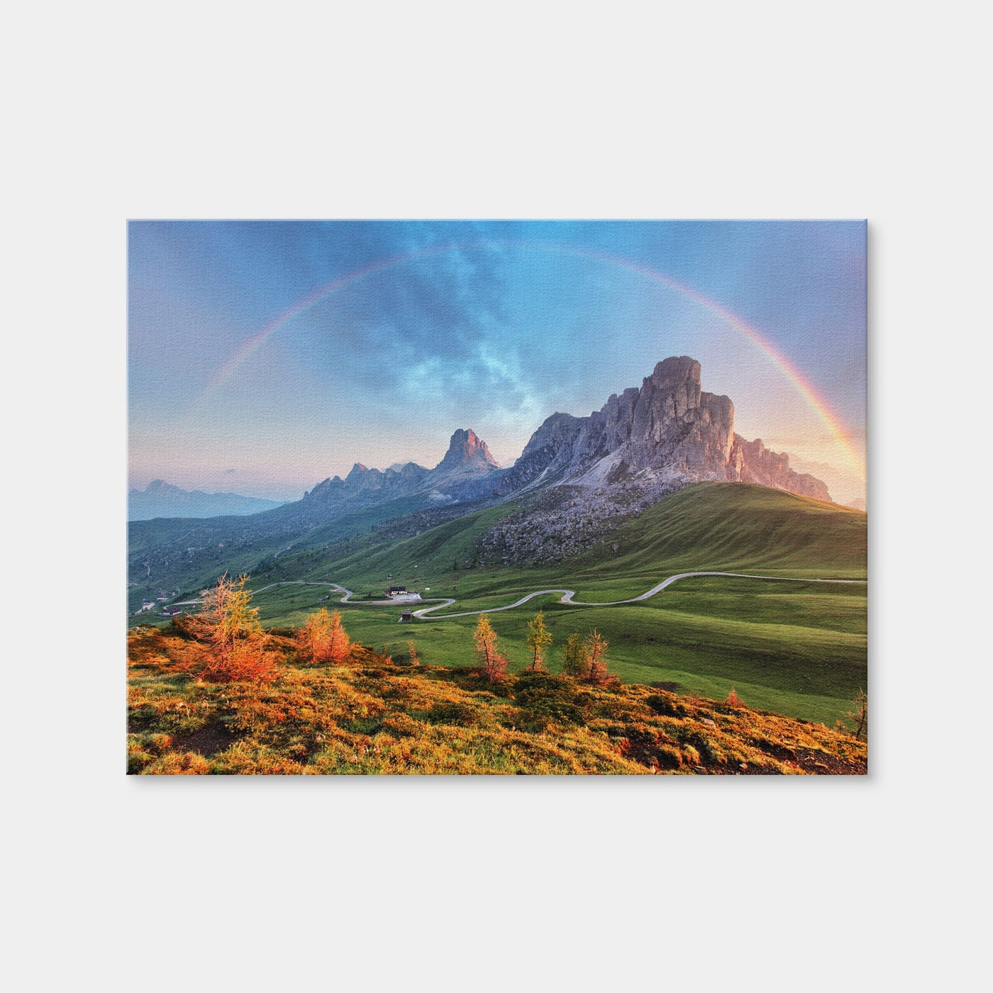 AUTO-MOCKUP WHITE | Rainbow In The Alps | 1 Piece | Gallery Wrap Canvas | group=4x3