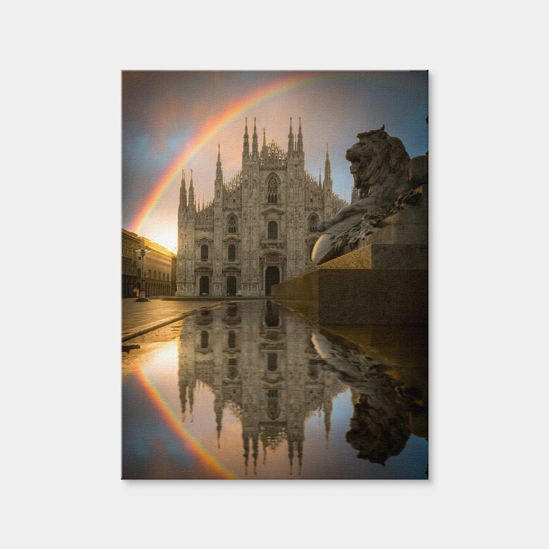 AUTO-MOCKUP WHITE | Rainbow in Milan | 1 Piece | Gallery Wrap Canvas | group=3x4