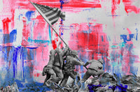 Raising the Flag on Iwo Jima Wall Art