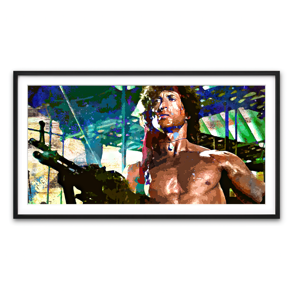 Framed Print 2x1 Black